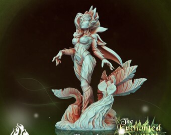 Dryad of the Fey Forest | Flexible High Details Resin | The Enchanted Forest | 28/32/35/40/54/75mm | D&D Fantasy | Crippled God Foundry