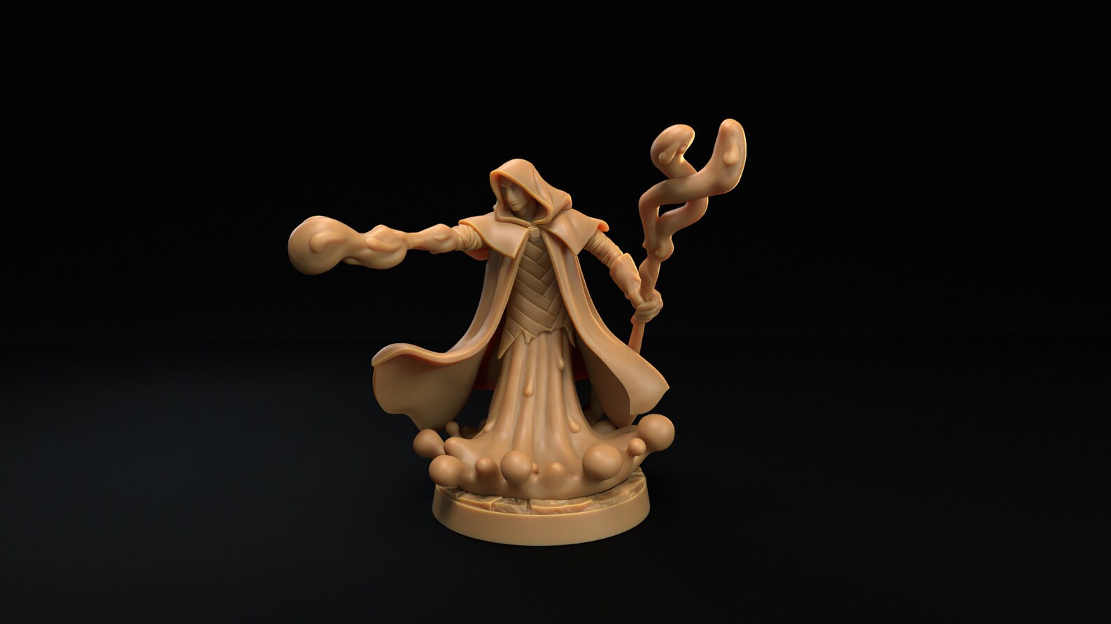Flexible Resin Dnd Miniature Fantasy Rogue Wizard Plasmoid Etsy