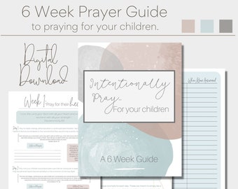 Praying for Children Prayer Guide | Digital Prayer Guide | Printable Prayer Journal | Praying for Children | Faith Based Journal |
