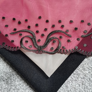 Bra Lingerie Making Non Stretch Lace Kit Black Bow 27cm Wide