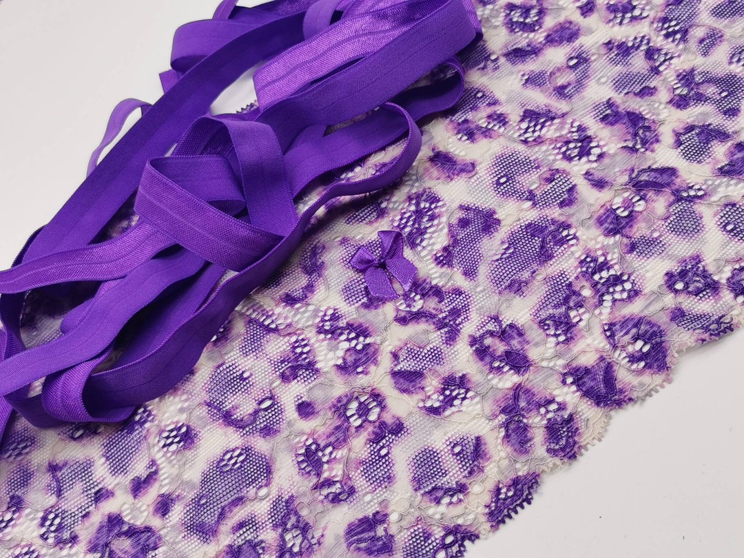 Knickers Lingerie Making Stretch Lace Kit PURPLE PANTHER 18cm Wide Etsy