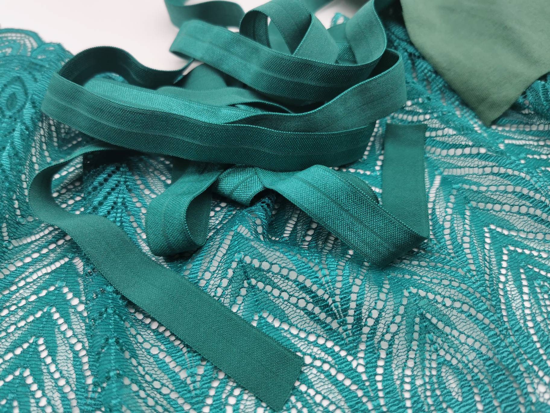 Knickers Lingerie Making Stretch Lace Kit GREEN FETHER Etsy
