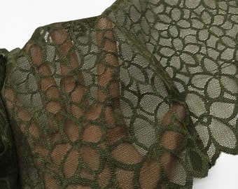 Lingerie Making Stretch Lace OLIVE 23cm Wide