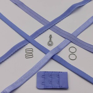 Bra Making Finding Kit covers Black Beauty View A UK Shop Cup A-D Periwinkle
