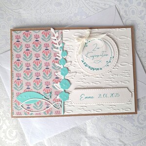Karte zur Konfirmation | Karte zur Konfirmation Mädchen | Konfirmation | Geschenk zur Konfirmation