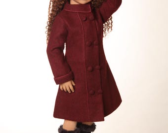 Doll Winter Coat set made for 18 inch and 20 inch dolls