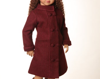 Doll Winter Coat set made for 18 inch and 20 inch dolls