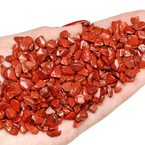 Red Jasper Crystal Chips - Red Jasper Gemstones - Undrilled Chips - Natural Gemstones