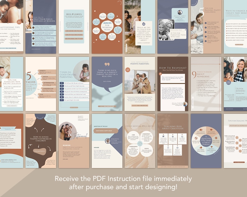 50 Life Coach Templates Volume 5 Parenting Advice Editable CANVA 50 Life Coach Templates Volume 5 Parenting Advice Editable CANVA