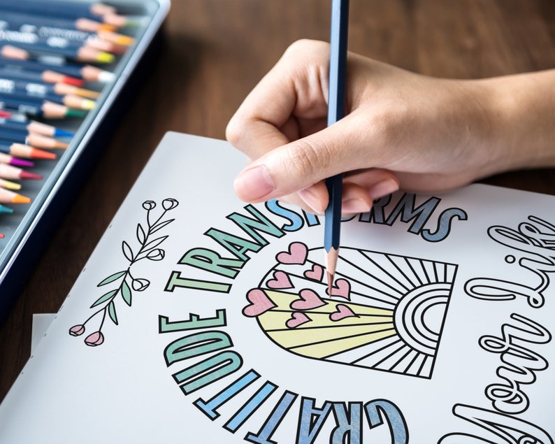 Selflove Affirmation Coloring Pages: 25 Unique Designs with Inspirational & Motivational Quotes (Instant Download) image 5