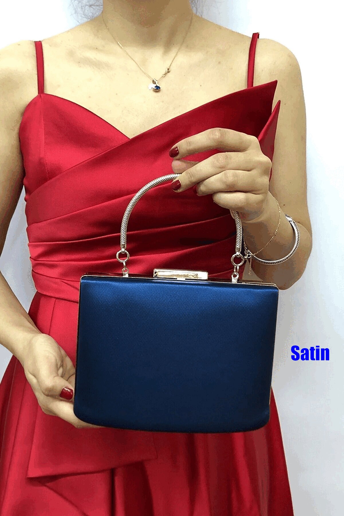 Navy Evening Bag Navy Clutch Bag Leather Clutch Bag Etsy