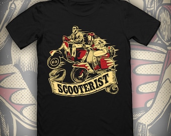 t-shirt scooteriste