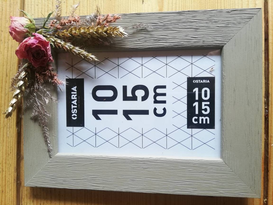 Cadre Photo en Fleurs Séchées