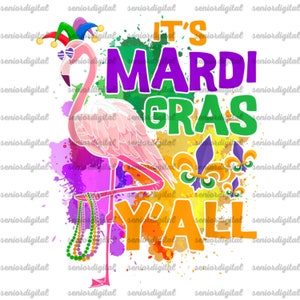 Funny Carnival Party Gift Idea Flamingo, Mardi Gras PNG  ,Sublimation PNG, Designs Downloads, PNG Clipart