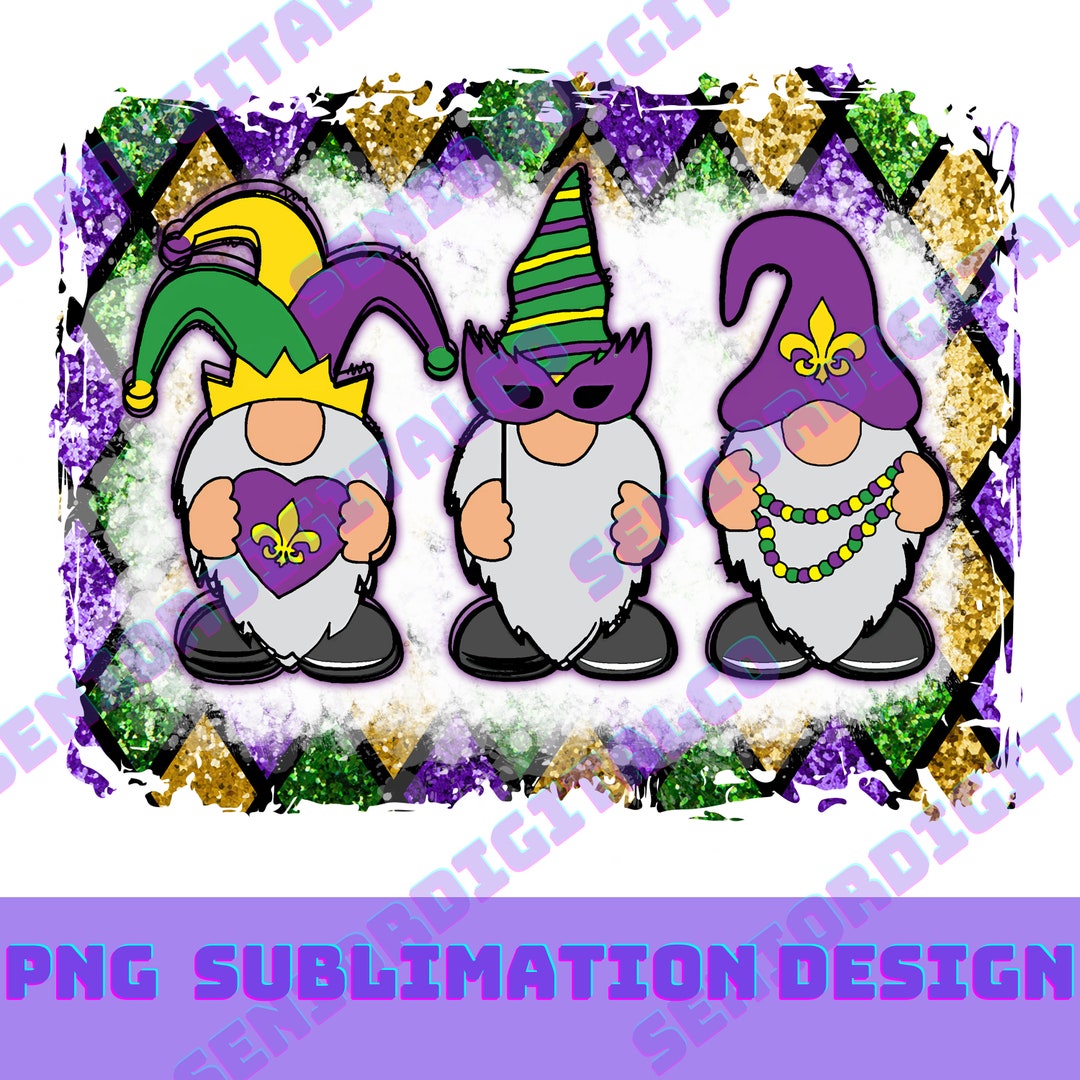Happy Mardi Gras Gnomes Png, Mardi Gras Png, Mardi Gras Gnomes Png