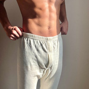 Merino Wool Leggings for Men, Natural Base Layer Loungewear, Soft Thermal Underwear, Breathable Leggings from Australian Merino Wool