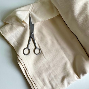 Natural Handwoven Fabric, Undyed and Unbleached Cotton Fabric Cloth, Sustainable Cotton Fabric by the Yard