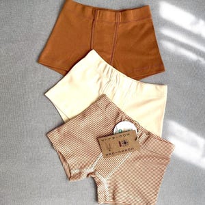 Ekologisk bomull för barnunderkläder, Bekväma barntrosor, Hudvänliga mjuka underkläder, Set med 3, Barnunderkläder från OEKO-TEX Ren bomull Boy Underwear