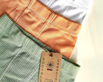 Organic Cotton Kids Underwear 3Pcs, Boy's Boxer Briefs, Comfortable Briefs Tank Top, Sustainable Underwear Set  OEKO-TEX 2-14 Age