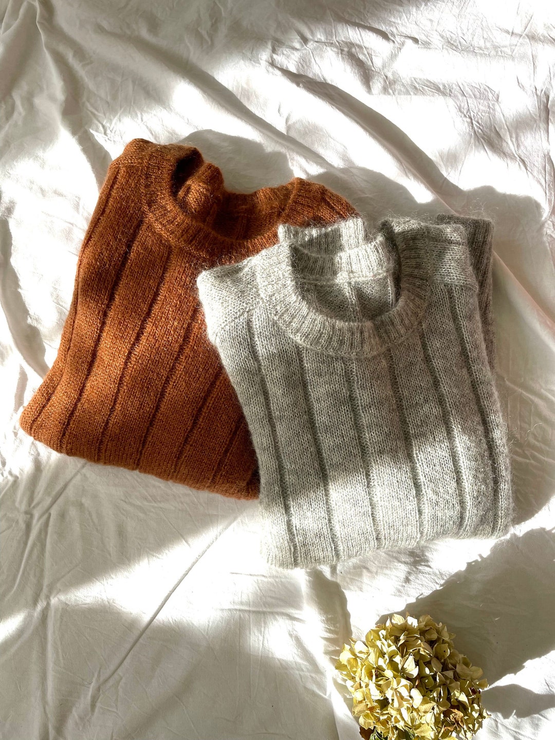 H&m Mohair Pullover Brauner Pulli H&m Kurzarmpullover Aus