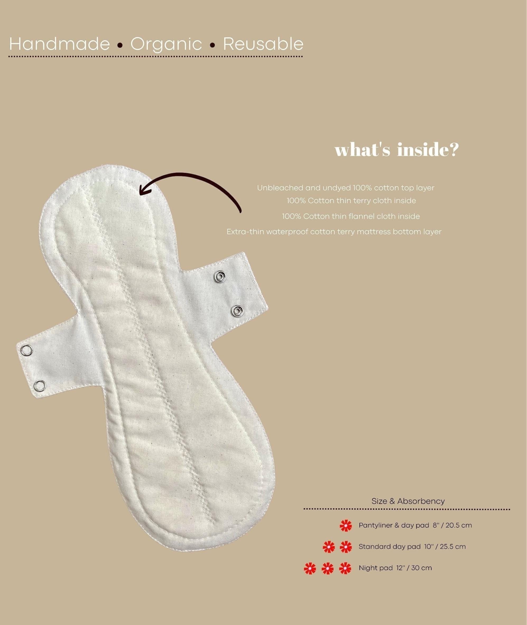 organic disposable menstrual pads