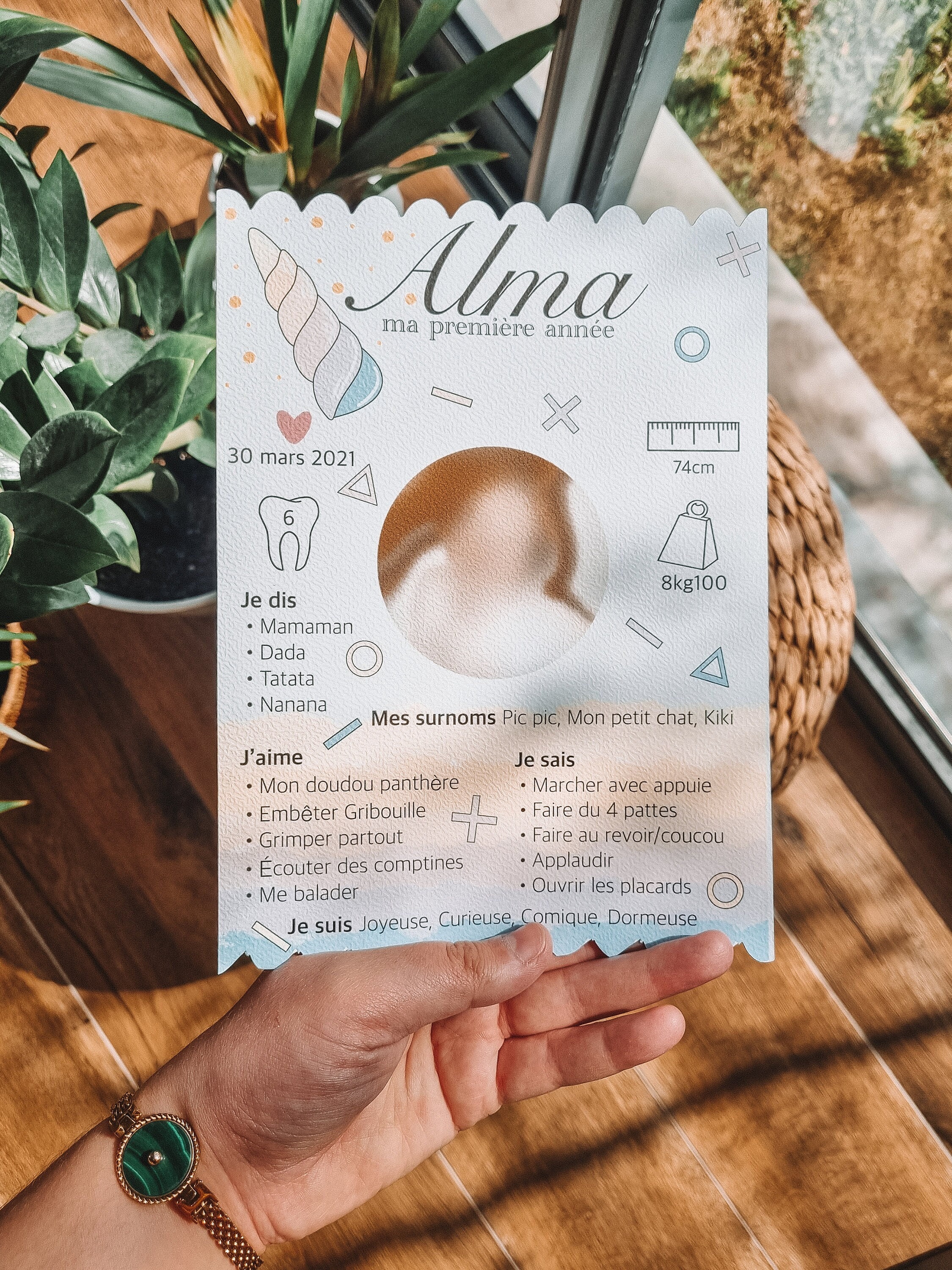 Affiche Anniversaire ou Baptême | 4 Design Au Choix