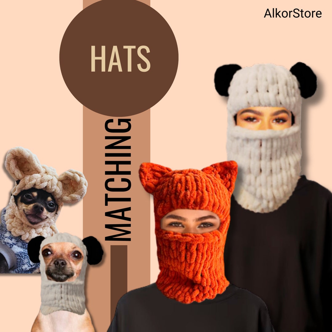 Matching Dog Hats Matching Balaclava Dog and Owner Dog and Etsy