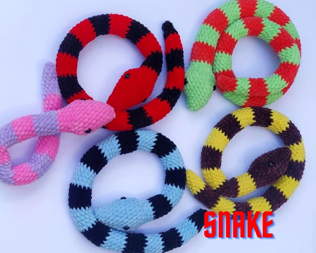 Very Long Snake Striped Snakes Plush Snakes Toy Snake Etsy