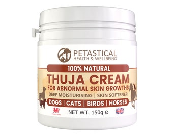 Petastical Thuja Cream for Dogs, Cats, Horse, Birds - A Cream traditionally used for Abnormal Skin Growths, 150g