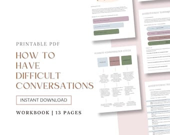 How to Have Difficult Conversations, Assertive Communication, Communication Workbook, Friendship Therapy, Assertiveness, Communication Skill