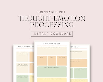 Folha de Exercícios sobre Processamento de Pensamentos e Emoções: TCC Saúde Mental (PDF)