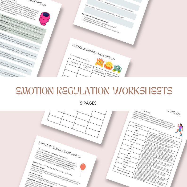 DBT Mega Bundle: Skills Worksheets, Posters, Guides (digital Download ...