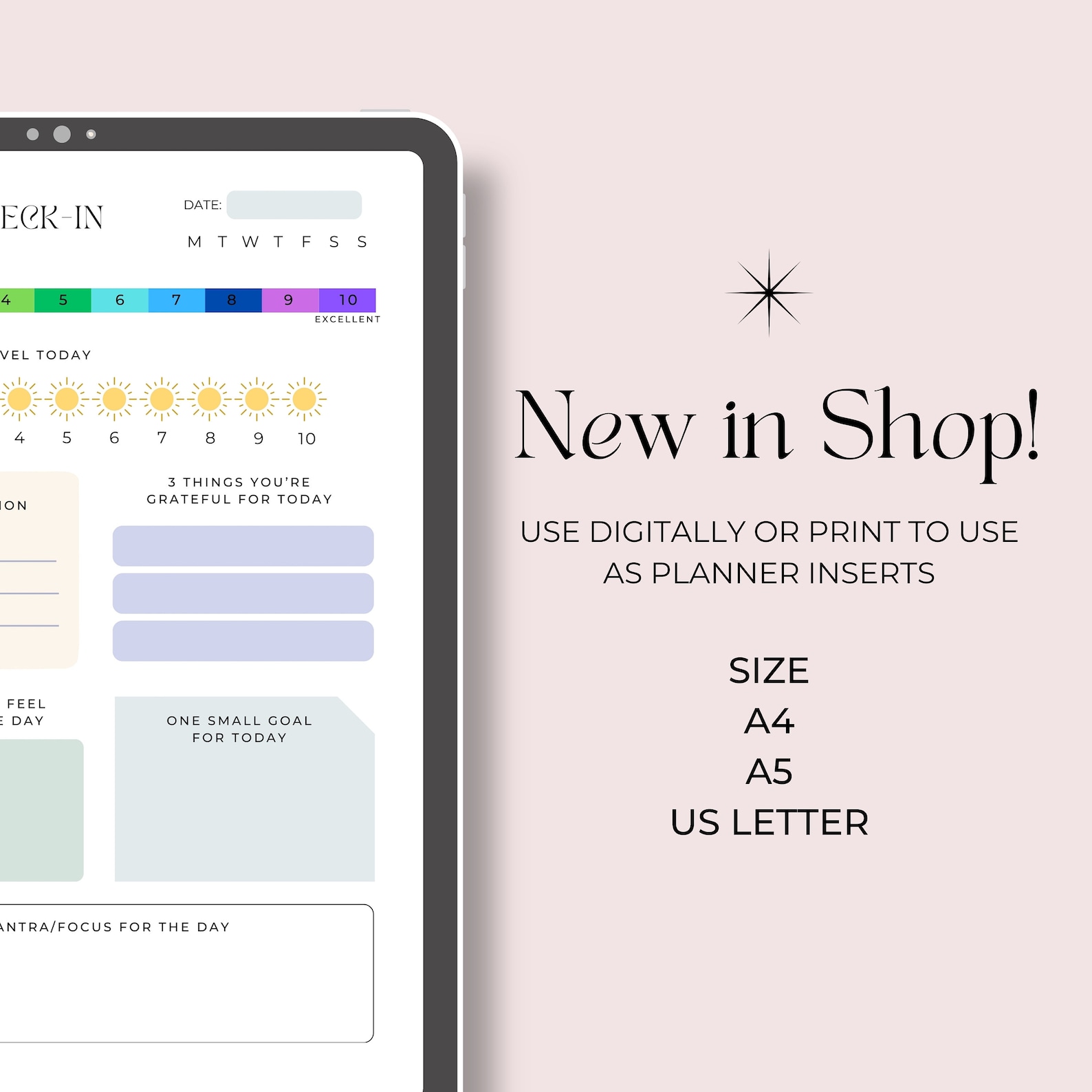 Daily Check In, Morning and Night Check In, Daily Journal, Self-care ...