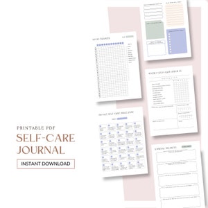 Journal de soins personnels, Planificateur de soins personnels, Planificateur nutritionnel, Prévention de l'épuisement professionnel, Manifestation, Journal de l'amour-propre, Journal bien-être