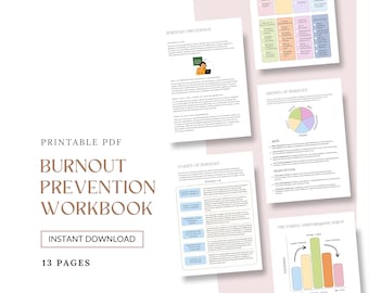Burnout Prevention Workbook: Stress Management, Resilience (PDF)