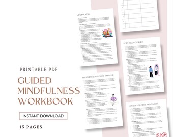 Geführtes Mindfulness Workbook: Meditationsübungen & Tracker (PDF)
