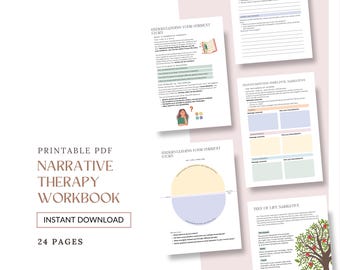 Narrative Therapie Arbeitsblatt, Lebensbaum Arbeitsblatt, Traumatherapie Arbeitsblatt, Angst Arbeitsblatt, Narrative Lebensgeschichte, PTBS Arbeitsblatt