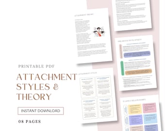 Attachment Styles Worksheet: Theory & Relationships (PDF Download)