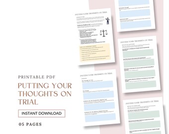Gedanken zur Studie Arbeitsblatt: CBT Negatives Denken (PDF)