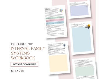 Arbeitsbuch für Innere Familiensysteme, IFS Therapie, Trauma Arbeitsbuch, Traumatherapie, Teilkartierung, Emotionsregulierung, IFS Arbeitsbuch