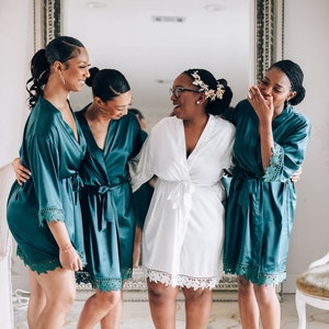 Personalized silk robes for bridesmaids sale