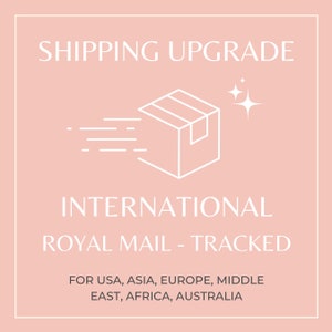 INTERNATIONAL ONLY! Shipping upgrade to Royal Mail Tracked international postal service, trackable delivery service.