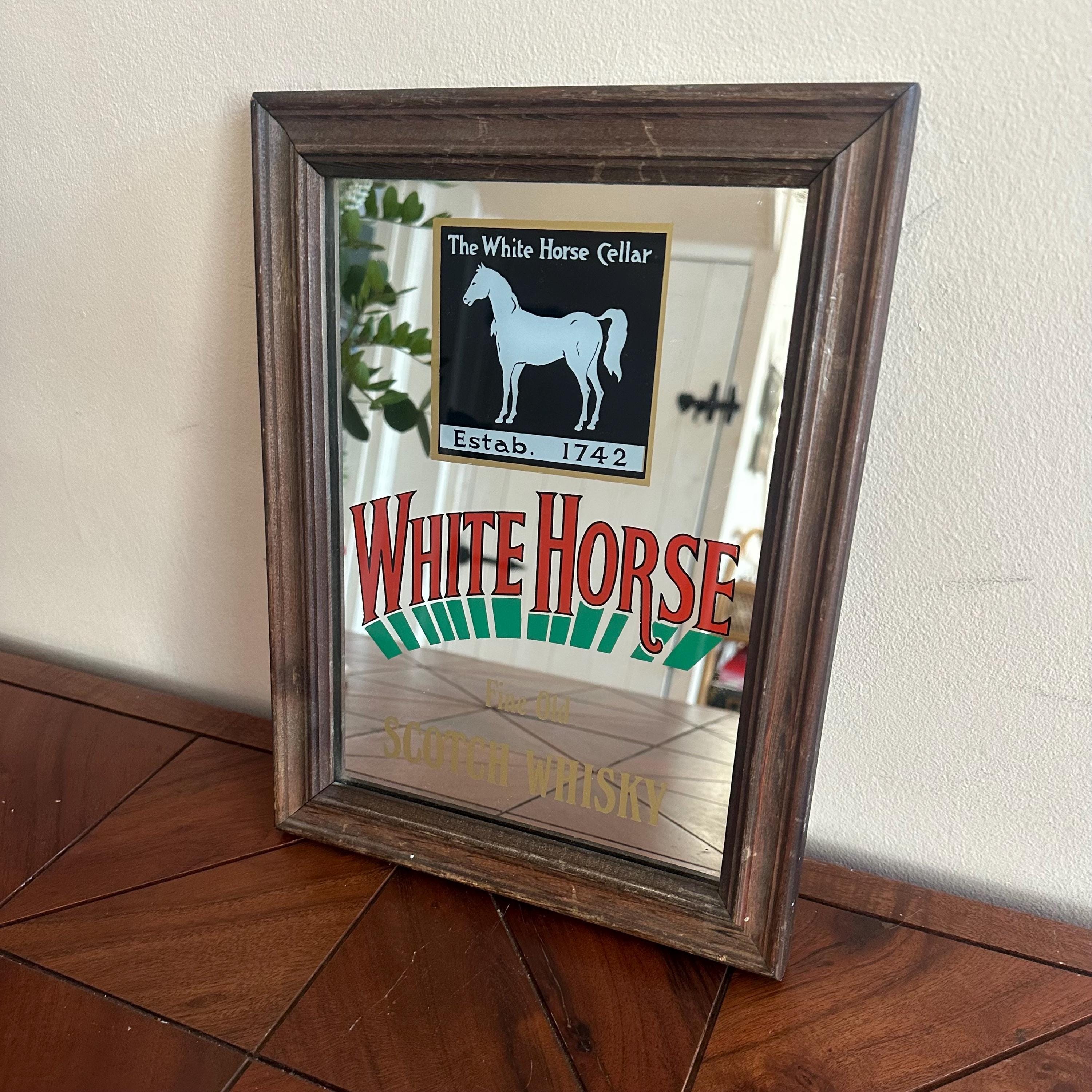 パブミラー　ホワイトホース　ローガン アンティーク WHITE HORSE ホワイトホース パブミラー 鏡 White