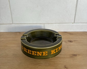 Cenicero de cerámica vintage Greene King para pub, de Wade Ceramics.