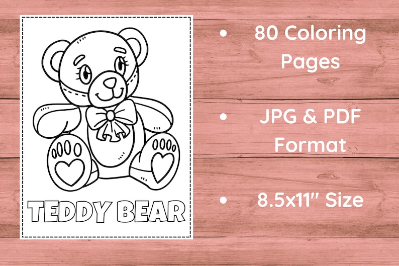 80 Printable Coloring Pages For Kids, Toddlers, Preschoolers, Coloring Book Coloring Page Preschool Kindergarten Homeschool Printables image 5