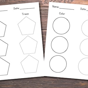 Vorschule Form Vorlage, Grundlegende Form Vorlage, Form Vorlage Arbeitsblätter, Druckbare Form Arbeitsblätter, Homeschool Arbeitsblätter, Kindergarten Bild 3