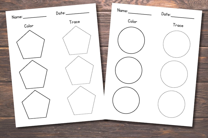 Vorschule Form Vorlage, Grundlegende Form Vorlage, Form Vorlage Arbeitsblätter, Druckbare Form Arbeitsblätter, Homeschool Arbeitsblätter, Kindergarten Bild 3