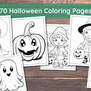 70 Halloween Printable Coloring Pages Kids Halloween Printable Coloring Sheets for Classroom Holiday Printable Coloring Book
