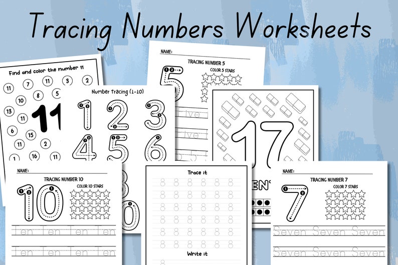 Preschool Pre-K Kindergarten Learning Bundle 600 Pages Printable Activity Worksheets Coloring Dot To Dot Tracing Alphabet zdjęcie 8
