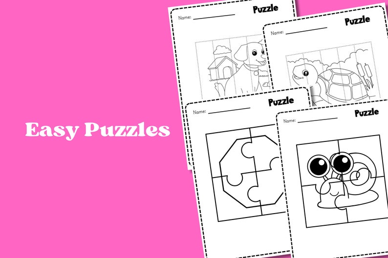 400 Pages Preschool Pre-K Learning Bundle, Activity Worksheets, Alphabet, Dot To Dot, Cutting, Puzzle, Tracing, Toddler Worksheets Workbook image 5